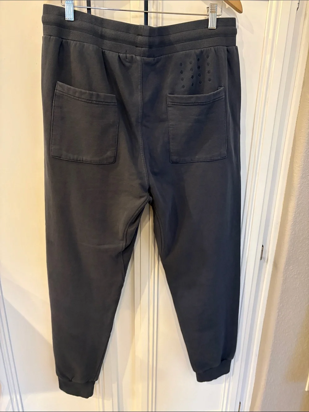 Ksubi Trak Sweatpants Mens XL blue  Jogger Pants Zip Pockets Logo Gym Pumpcover